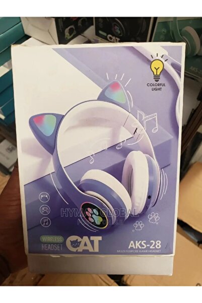 NEO Wireless Cat Ear Headphones, Neo™ Soundy® Foldable STN-28 Blue