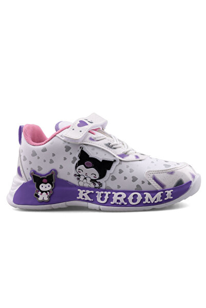 kuromi Cırtlı Lastikli Kız Çocuk Spor Ayakkabı Sneakers 725