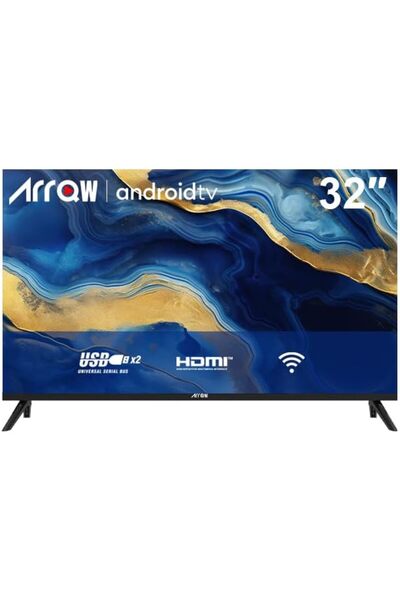 ARROW 32 Inch HD Ready Smart Android 14 LED TV, Frameless Design, Mirror Cast & E-Share, HDMI USB