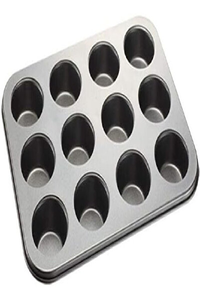 LTR قالب كب كيك متعدد الاستخدامات، ١٢ كوبًا | ٣٧ × ٢٨ × ٣ سم، ٠.٥ مم، مصنوع م...
