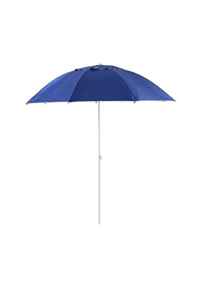 JollyMag Umbrela plaja/gradina, 2 in 1, albastru si alb, 210 cm