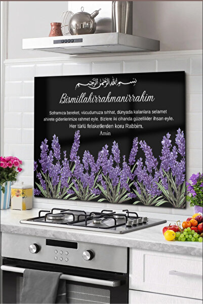 DreamHomes Protector din sticla pentru spatele aragazului de bucatarie |   Mo...