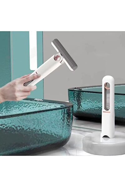 Flippy Mini Hand Mop with Wringer, PVA Sponge, 29.5x15.5 cm, 3 Refills, White