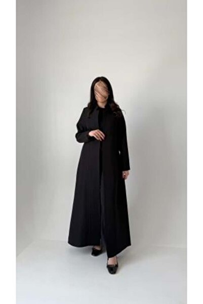 Noor Black blazer abaya with a new design