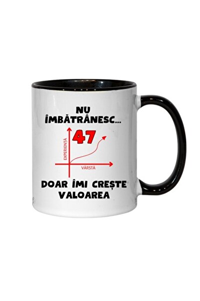 T&M Personalizare Cană personalizată - Nu îmbătrânesc, 47 de ani, valoarea cr...