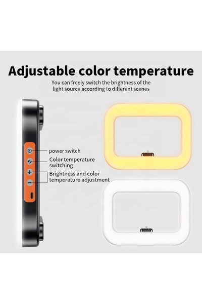 SHOPİALL حلقة إضاءة قابلة لإعادة الشحن مع درجة حرارة لون قابلة للتعديل لالتقاط صور تغليف الصناديق