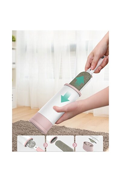 Flippy Electrostatic Brush 'Flippy' for Cleaning Hair/Lint from Clothes and Upholstery, Two-sided, Self-cle