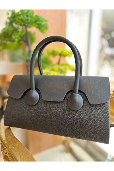 KRISTE BELL Women's Bag with Hand and Shoulder Straps Fabric & Leather 27038 Black