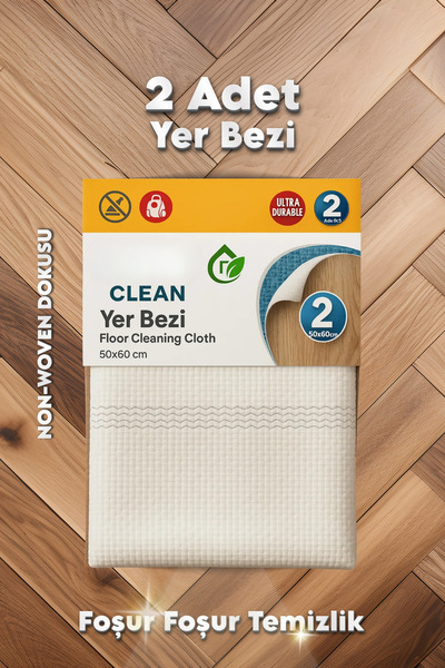 grimorlife 2 Pieces Large Size Miracle Floor Cleaning Cloth Cleaning Cloth Easy to Squeeze Floor Cloth 50X60