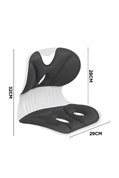 Flippy Chair Support , Portable, Ergonomic, Pain Relief, Breathable, 32x29x28 cm, Size S, Black
