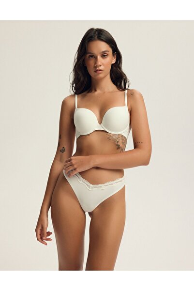 Bloovii Sutien push-up de zi cu zi, cu armătură, design neted, sutien tip tricou simplu | Arien