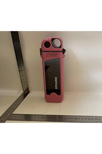 Flippy Sports Water Bottle, 350 ml, with Straw and Locking Lid, PC, Pink