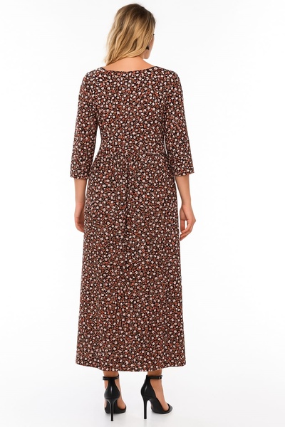 Şans Kadın Büyük Beden Kırmızı, Bel Lastik Detaylı Bisiklet Yaka Viskon Cepli Elbise 65N39130