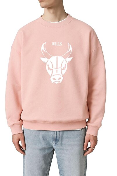 DM DOLCE MORE Hanorac unisex cu 3 fire din bumbac pieptănat cu imprimeu Chica...