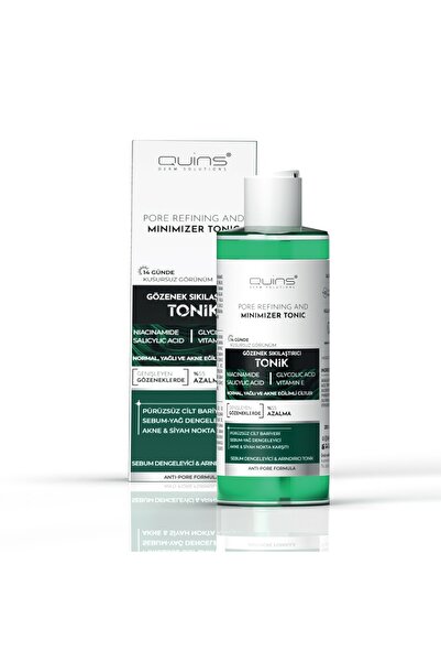 Quins Derm Solutions Arındırıcı ve Gözenek Sıkılaştırıcı Tonik 200 ml