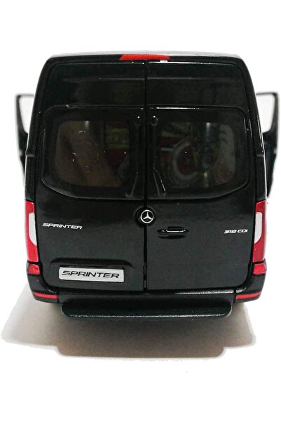 Mıncır Shop Mercedes‑Benz Sprinter 1:48 Scale Blue Die‑Cast Model – Pull‑Back, Openable Doors