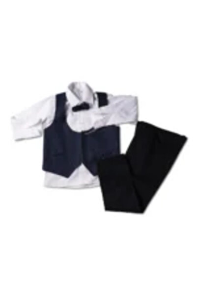 Mamboo Set Chic pentru Băieți cu Vestă și Papion