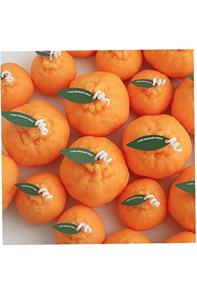 Flippy Scented Candle, Flippy, Small Orange Model, Burns 10h, 140 g, 7 x 7 cm, Orange Scent, Orange