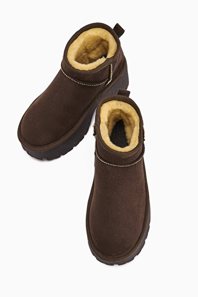 İncimoda Classic Ultra Mini New Heights Kısa Bilek Içi Kürklü Platform Taban Günlük Bot