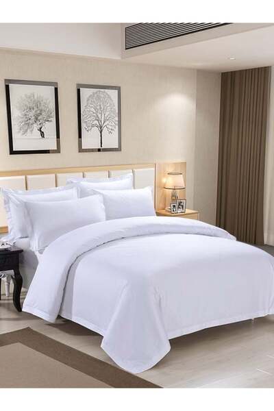 H Hotel Supplier 2-person linen, Hotel Supplier, satin, 155 GSM, duvet cover 220x200 cm, bed sheet, 260x240