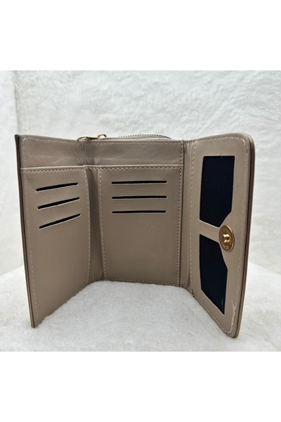 Sh Poly Women's Bronze Multi-Compartment Wallet