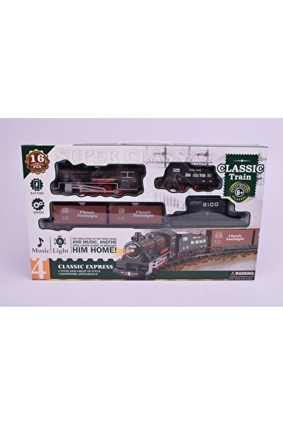 NN Set de asamblare tren cu sunete si lumini NN, 16 piese, plastic, Multicolor
