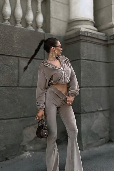 Fashiontayt Silk Velvet Top and Bottom Set