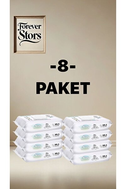 Sleepy Bio Natural Yenidoğan Islak Bebek Bakım Havlusu 8x40 (320 YAPRAK)