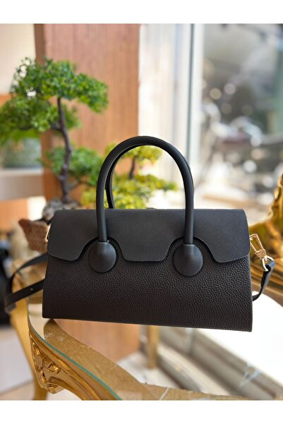 KRISTE BELL Women's Bag with Hand and Shoulder Straps Fabric & Leather 27038 Black