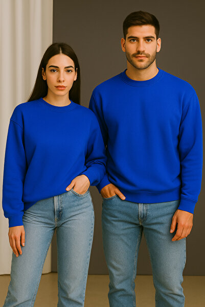 ALPACO Hanorac oversize basic cu guler rotund