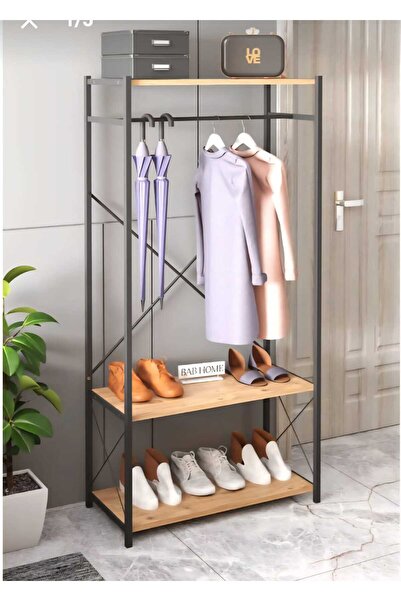 Tedarikcenter Çok Amaçlı Portmanto Askılık Ayakkabılık Vestiyer Kıyafet Askıl...