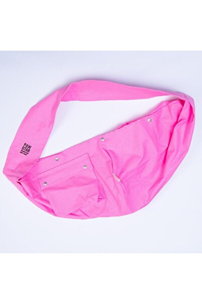 Pawstar Pembe Gabardin Crossbody Çanta