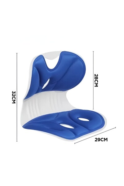 Flippy Seat Support for Posture Correction, Portable, Ergonomic, Pain Relief, Breathable, 32x29x28 c