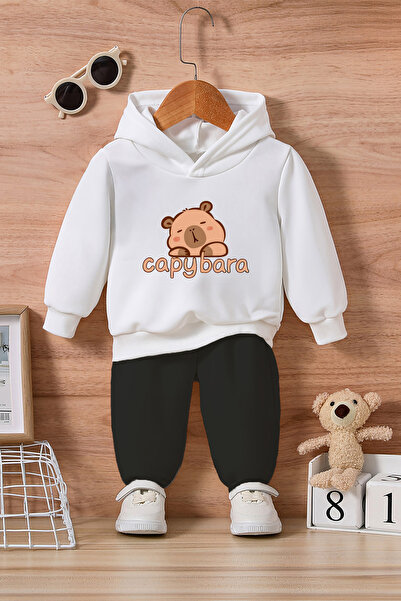 ADABEBEK Capybara Baskılı Alt Üst Bebek Takımı 24255