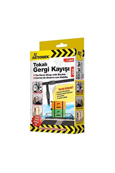 Automix Tokalı Gergi Kayışı 250 cm - 2 Adet