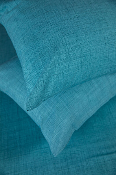 FAVORA Basic Cotton Double Fitted Sheet Set - Turquoise