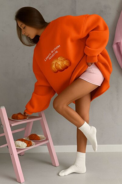 DM DOLCE MORE سترة رياضية مطبوعة من القطن الممشط بثلاث خيوط للجنسين