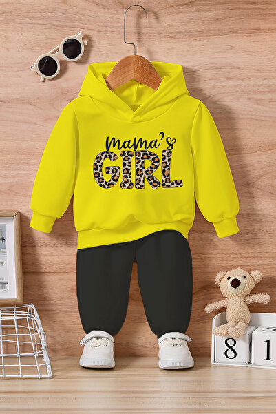 ADABEBEK Mama's Girl Baskılı Alt Üst Bebek Takımı 24257