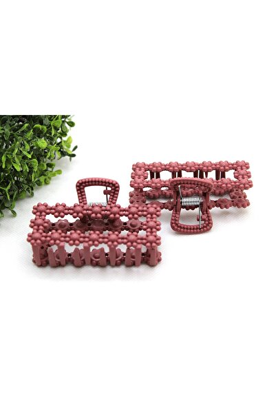 Tezcan Aksesuar Cataramă cu model dreptunghiular cu flori colorate de 8 cm (p...