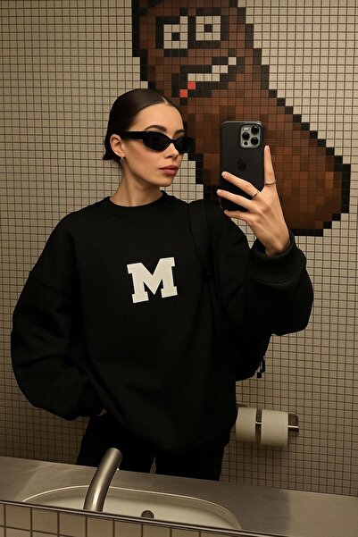 BENROMA 3 İPLİK PENYE M BASKILI UNİSEX SWEATSHIRT