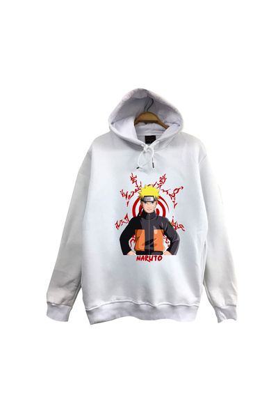 fame-stoned Naruto Itachi Uchiha Anime Printed Unisex 100% Cotton Hooded Sweatshirt