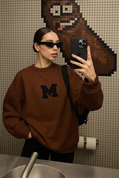 DM DOLCE MORE سترة رياضية مطبوعة بثلاثة خيوط من القطن الممشط للجنسين