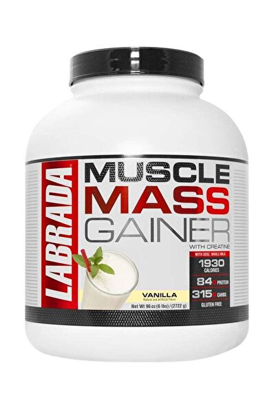 Labrada Muscle Mass Gainer Protein Powder With Creatine Vanilla 96 Oz 6 Lb 2722g