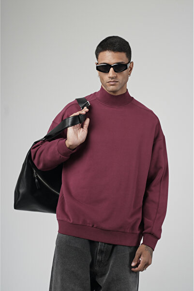 Butik Trend Biz Sweatshirt Turtleneck Oversize Fit Men