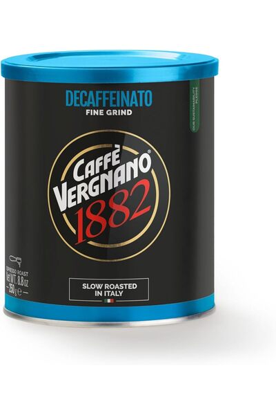 Caffe Vergnano Caffè Vergnano 1882 Decaffeinato Espresso Ground Coffee Tin, 250g