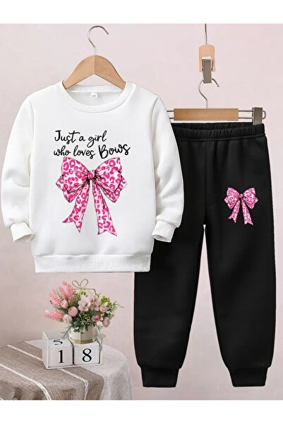 buendiakids Dívčí/chlapecká souprava teplákových kalhot s potiskem Just Kurdele