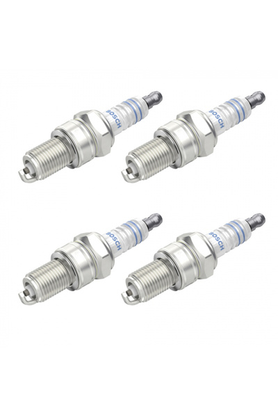 Bosch Set 4 bujii pentru VW Jetta, Scirocco, Passat, Polo, Golf, T3, Mitsubishi Colt, Lancer, Gal
