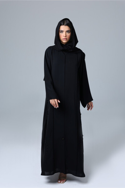 IKKXA Luxury Straight Cut Embroidery Abaya