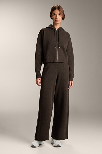 Oysho Straight side rib knit trousers