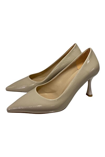 Aldina Nucci Cracked Patent Leather Stiletto Women's Heeled Shoes # 1062